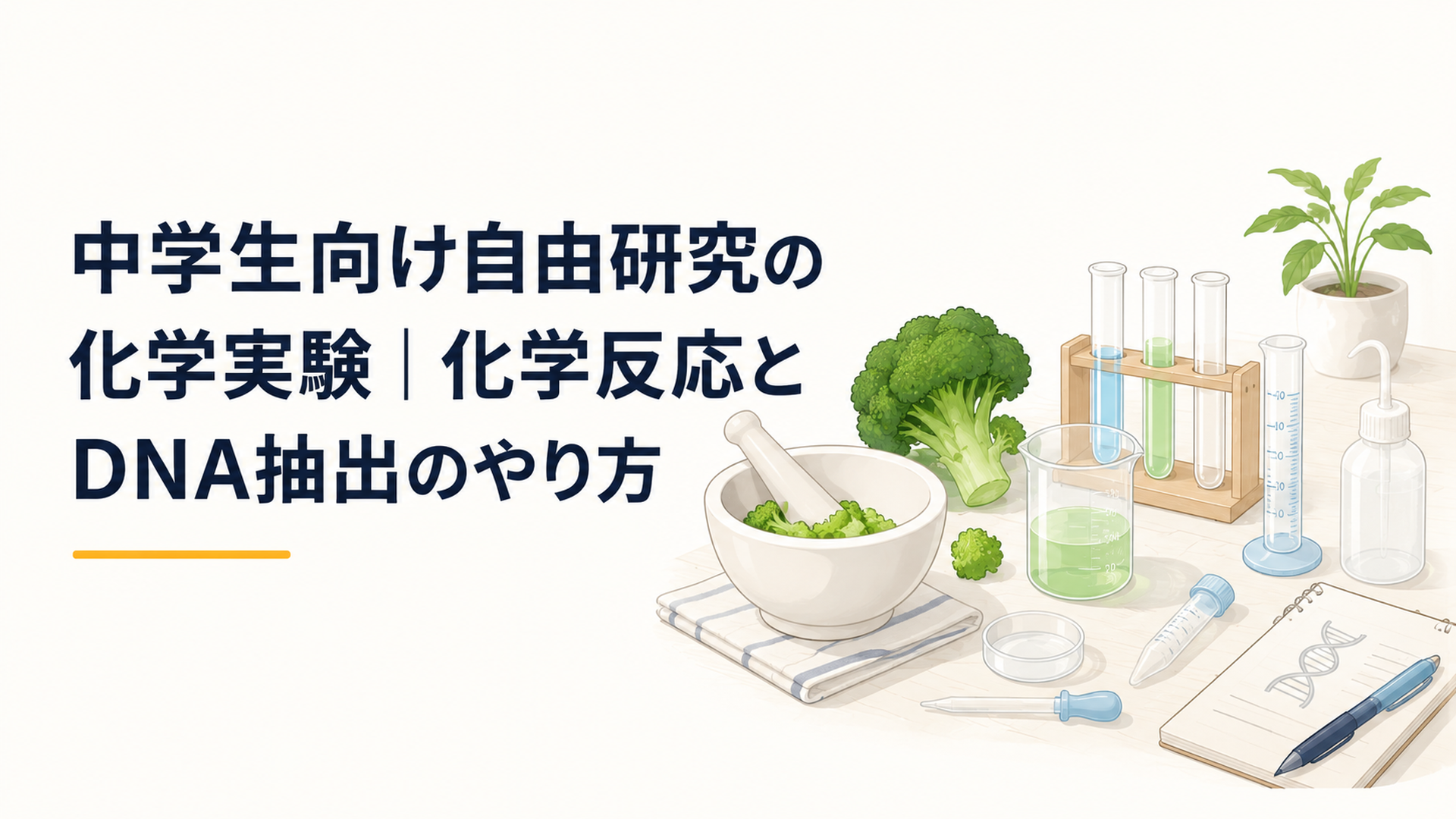 ブロッコリー・タマネギ・トマトが並ぶキッチンの調理台